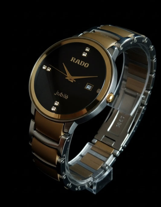 Rado Centrix Jubile Quartz Diamond Black Dial Two-Tone men‘s Watch